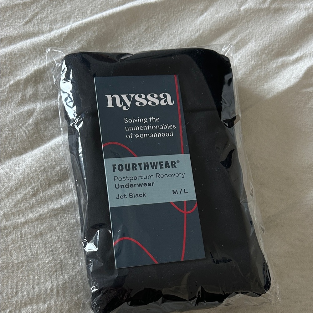 NIB Fourthwear Black Postpartum Underwear